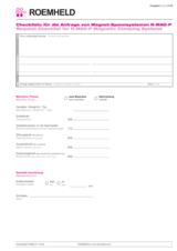 Preview image for file Request Checklist for R-MAG-P Magnetic Clamping Systems