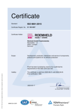 Preview image for file Quality management ROEMHELD - ISO 9001:2015