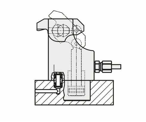 Schiebegelenk-Spannpratze B 1.8242 Kompaktausführung