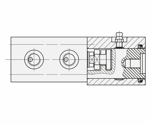 Kolbenstange mit Innengewinde und Druckschraube mit Kupplungszapfen Kolbenstange mit Innengewinde und Druckschraube mit Kupplungszapfen